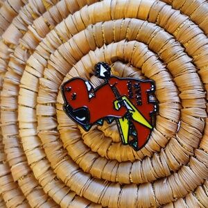 NEW Rock and Roll T-Rex Enamel Pin